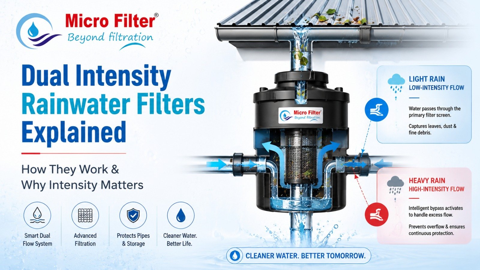 Dual Intensity Rainwater Filters Explained: How They Work & Why Intensity Matters