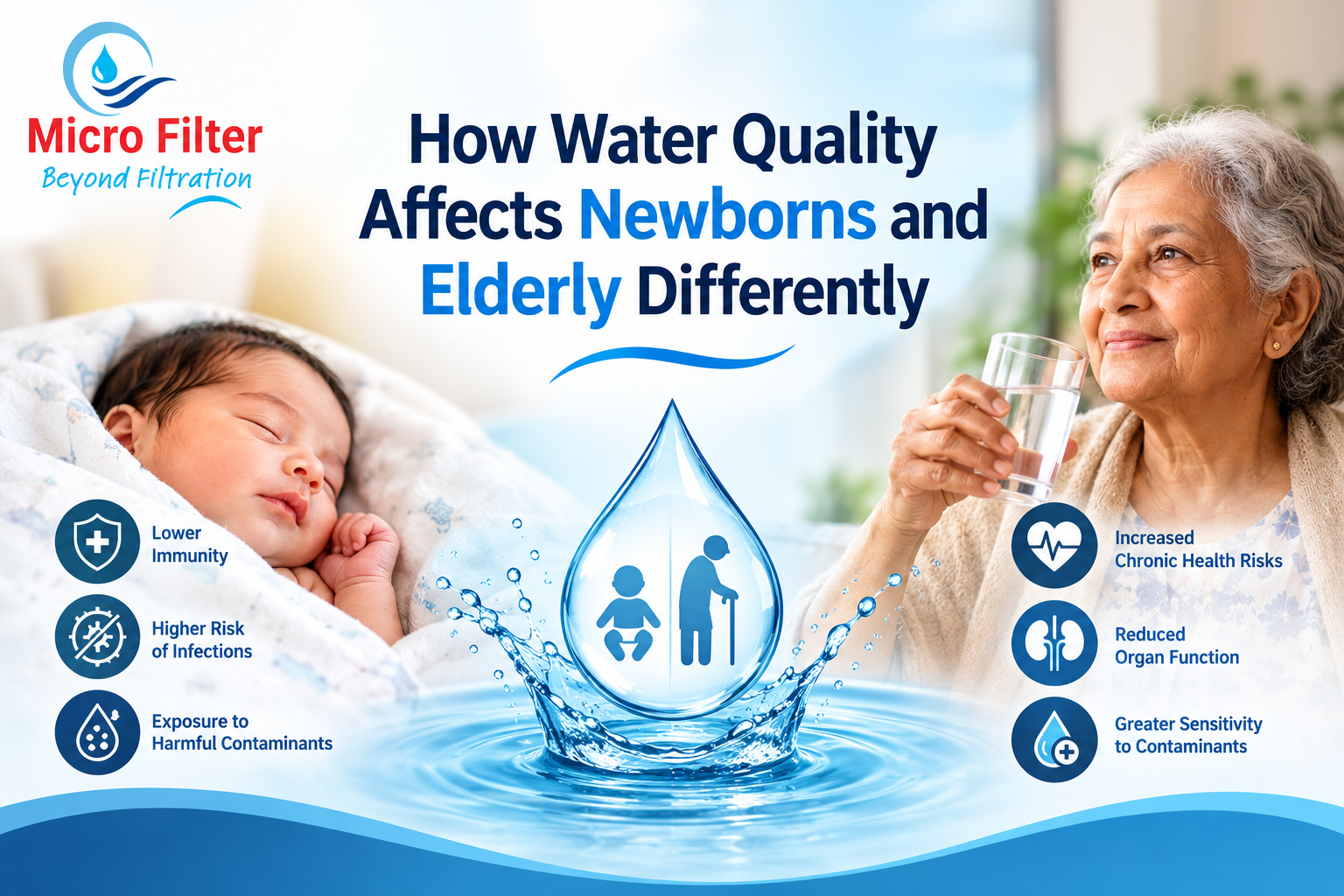 Water Quality Risks for Newborns and Seniors
